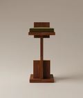 Handcrafted Wooden Valet Stand with Storage