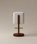 Modern Upholstered Bar Stool with Wood Base